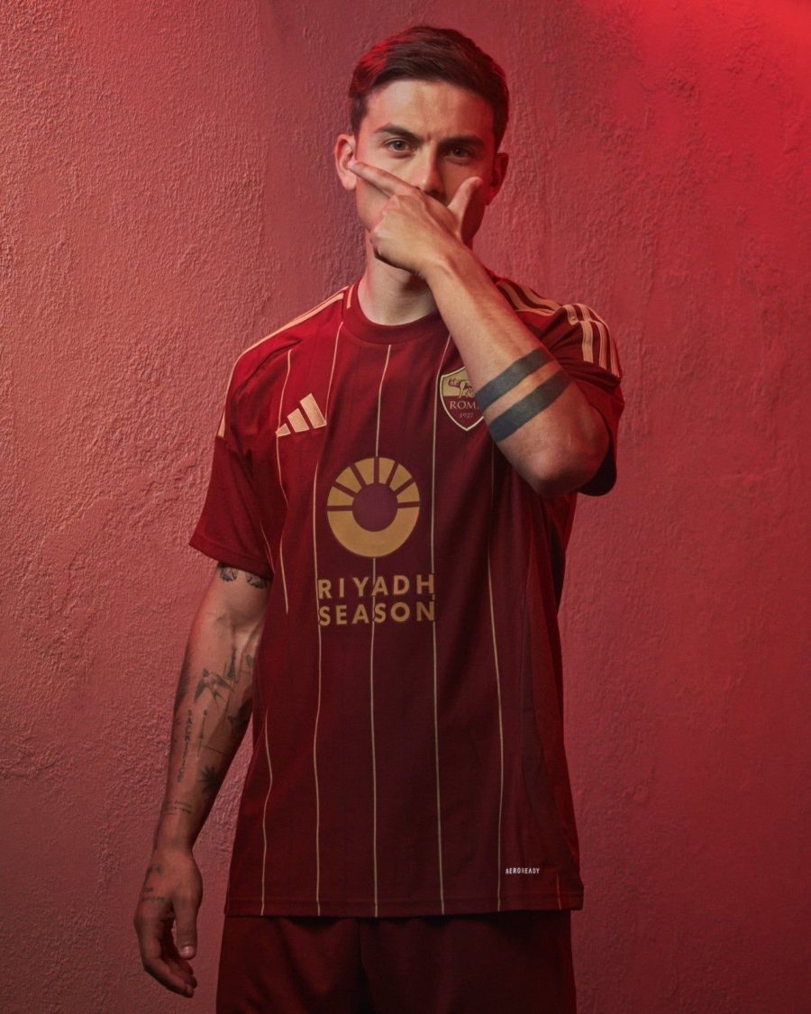 Maillot de football AS Roma domicile pour supporter du club italien