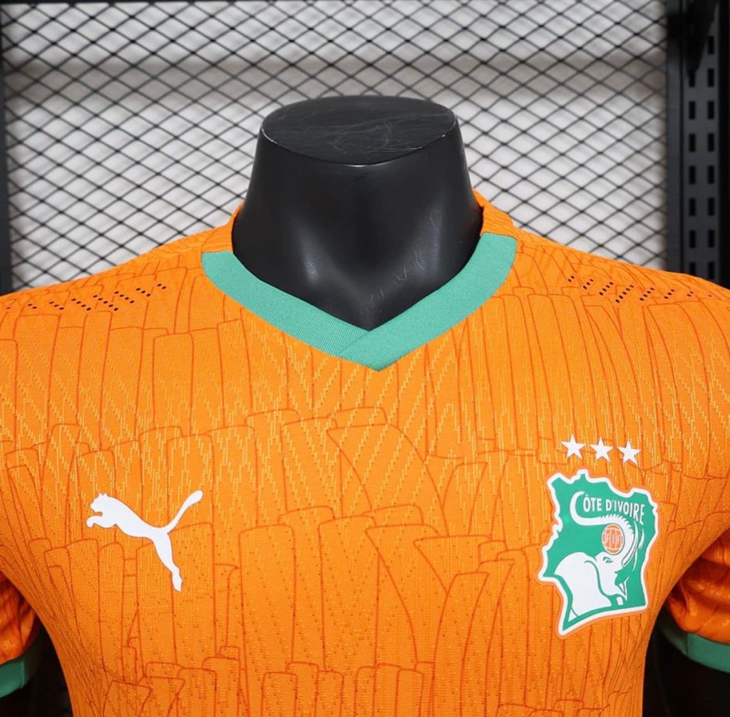 Maillot de football Côte d’Ivoire domicile saison 2025 tenue officielle des Éléphants