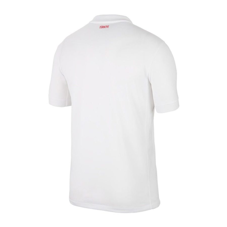 Maillot de football Turquie domicile saison 2024 rouge avec écusson et détails blancs