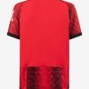 maillot domicile AC Milan saison 2023 2024 rayures rouges et noires