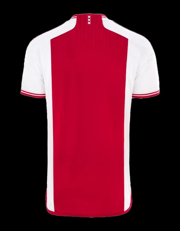 maillot-domicile-ajax-amsterdam-saison-2023-2024-tenue-officielle-rouge-et-blanc maillot domicile Ajax Amsterdam saison 2023 2024 tenue officielle rouge et blanc