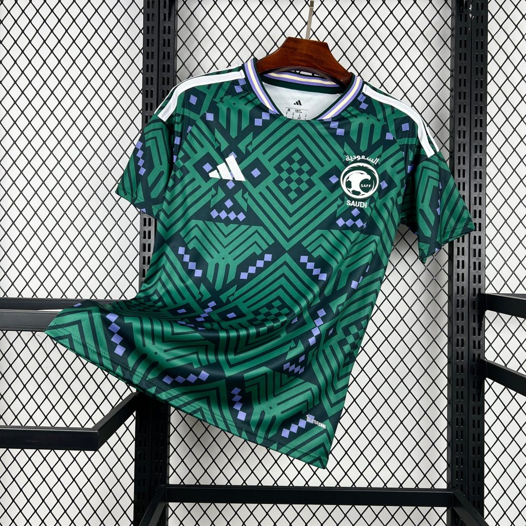 Maillot domicile Arabie Saoudite saison 2026 vert et blanc