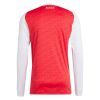 Maillot domicile Arsenal manches longues saison 2025 2026 tenue officielle rouge et blanc