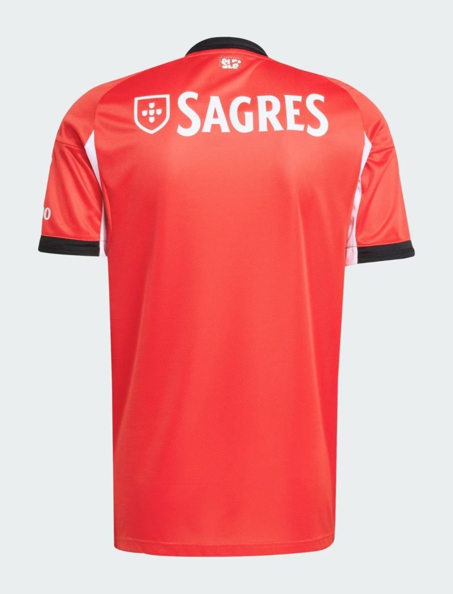 maillot domicile Benfica manches courtes saison 2025 2026 rouge officiel