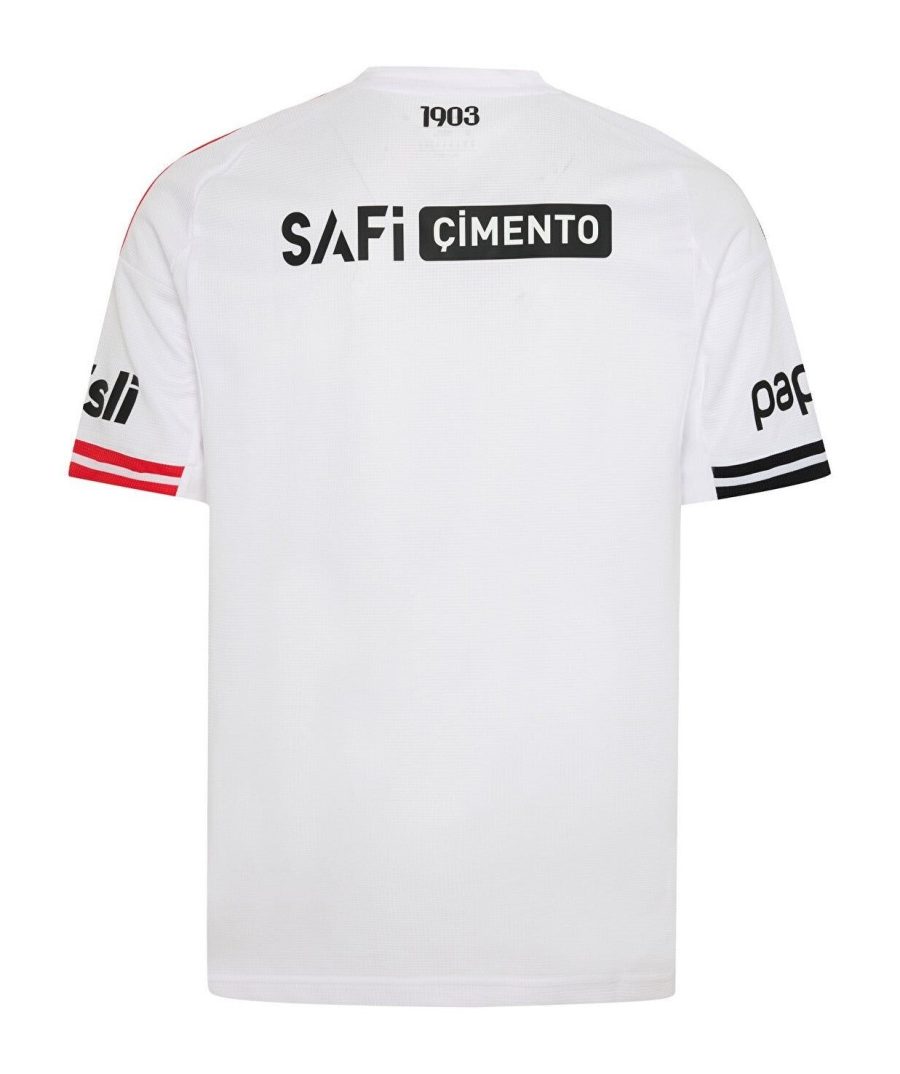 maillot domicile Besiktas saison 2025 2026 noir et blanc jersey football supporter