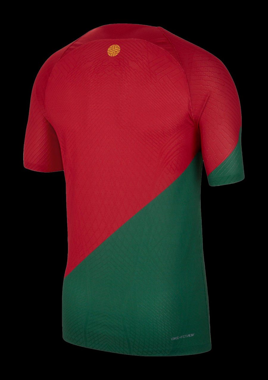Maillot domicile du Portugal rouge et vert Coupe du Monde au Qatar 2022