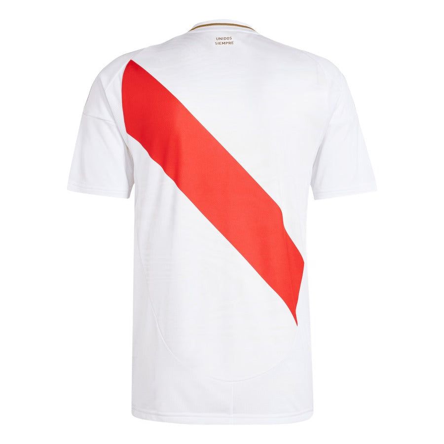 maillot domicile équipe du Pérou saison 2024 jersey de football rouge et blanc