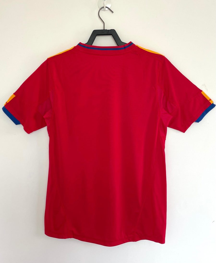 maillot domicile Espagne 2010 coupe du monde Adidas rouge et bleu
