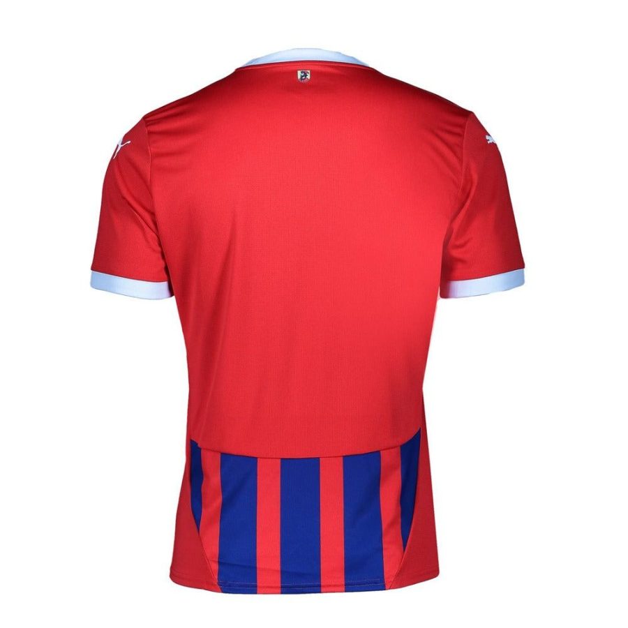 maillot domicile FC Heidenheim saison 2024 2025 rouge et bleu