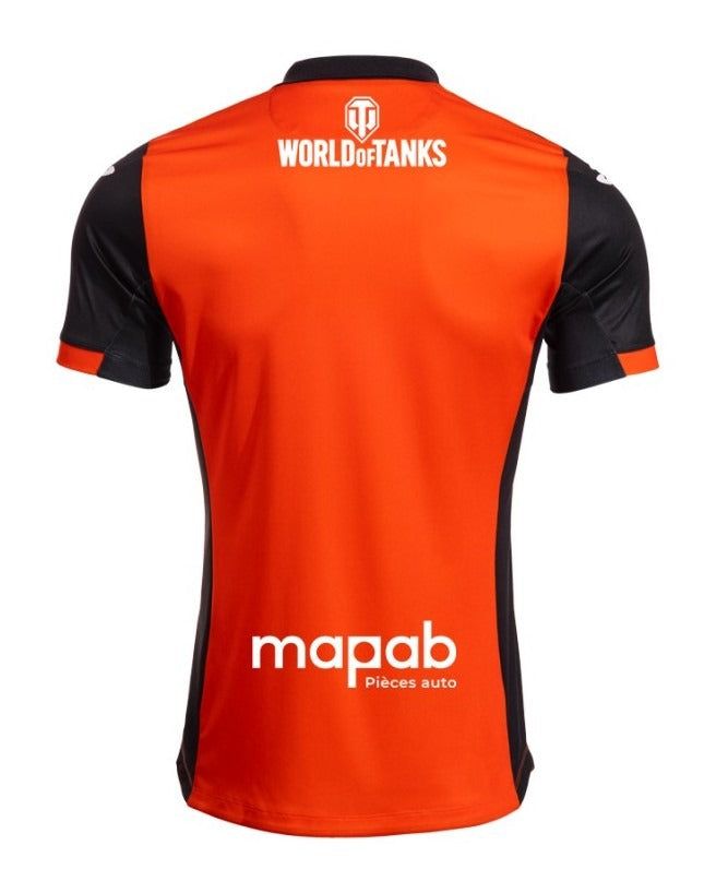 maillot domicile FC Lorient saison 2025 2026 tenue officielle jaune et noir