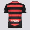 maillot domicile Flamengo saison deux mille vingt cinq rouge et noir avec écusson du club