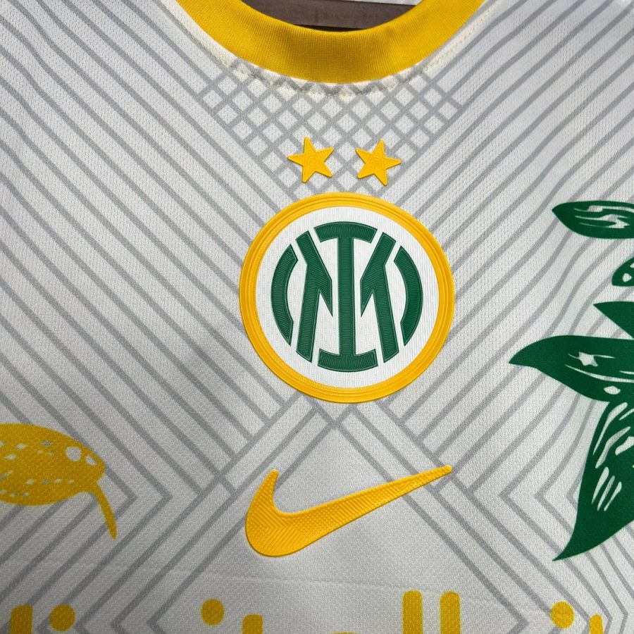 maillot domicile Inter Milan édition spéciale jaune motif serpent