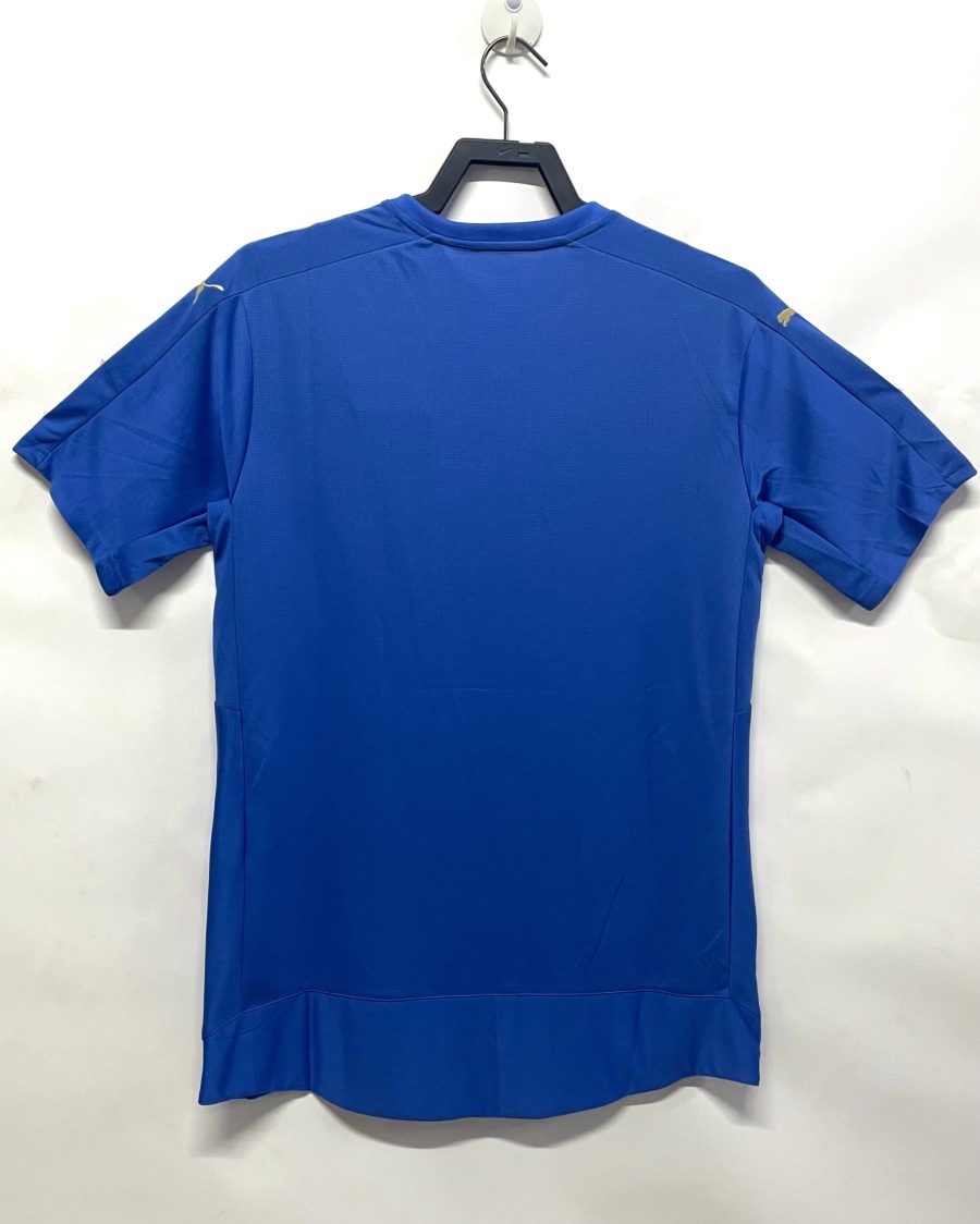 maillot domicile Leicester City saison deux mille quinze deux mille seize