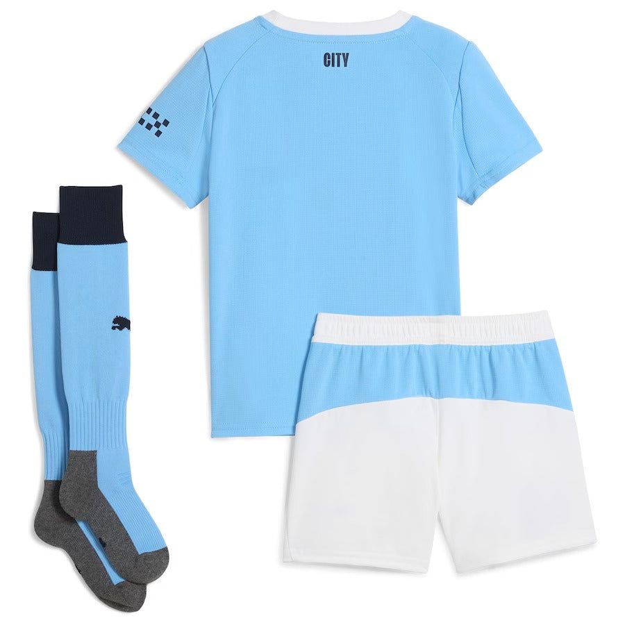 Maillot domicile Manchester City enfant saison 2025 2026 avec short