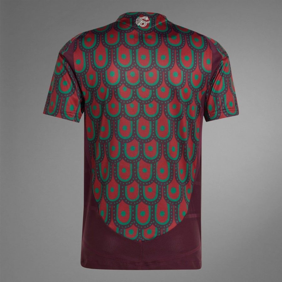 maillot domicile Mexique football saison 2024 vert et rouge officiel