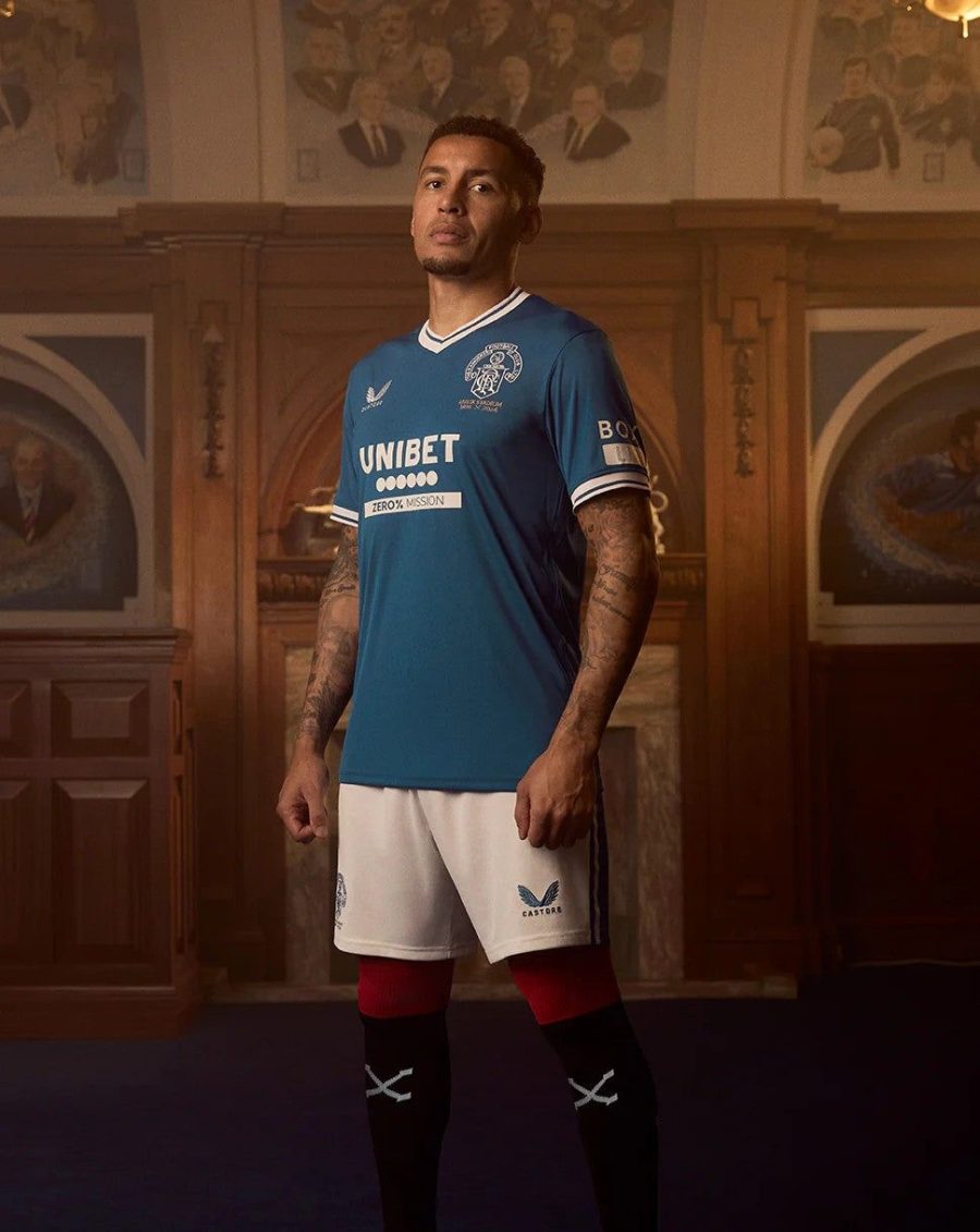 Maillot domicile Rangers FC édition anniversaire saison 2024 2025