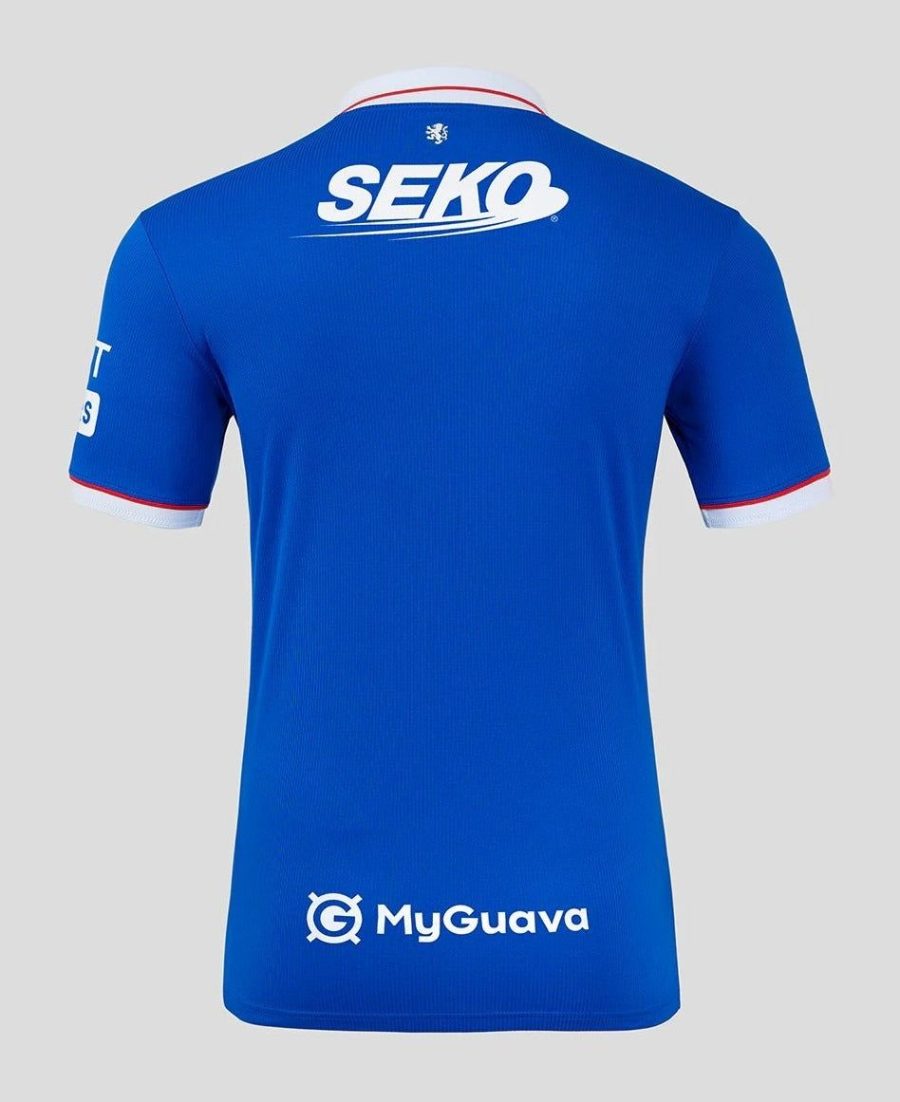 Maillot domicile Rangers FC saison deux mille vingt cinq deux mille vingt six tenue officielle