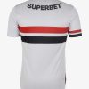 Maillot domicile Sao Paulo FC saison 2025 jersey officiel blanc rouge noir