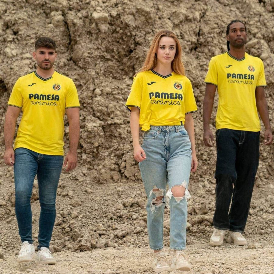 maillot-domicile-villarreal-saison-2024-2025-jaune-officiel-football maillot domicile Villarreal saison 2024 2025 jaune officiel football