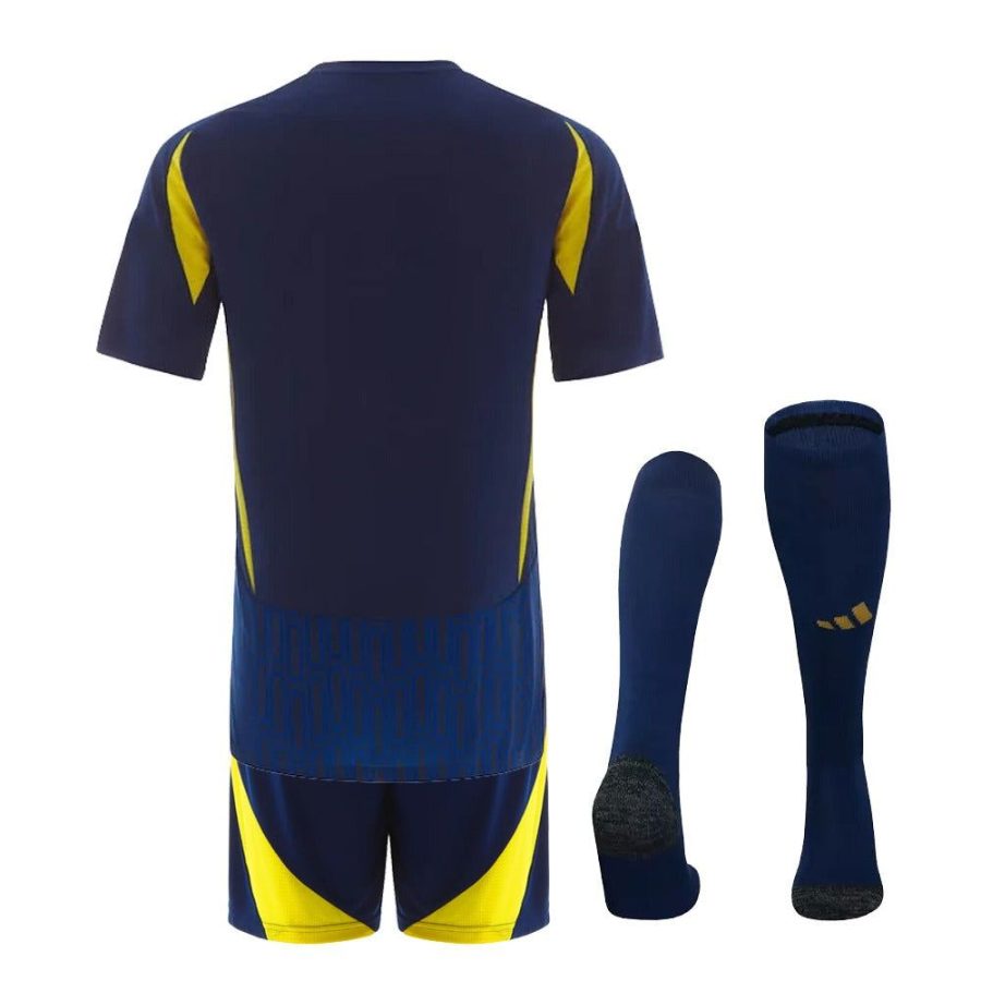 maillot enfant Al Nassr FC extérieur saison 2024 2025 avec short et chaussettes