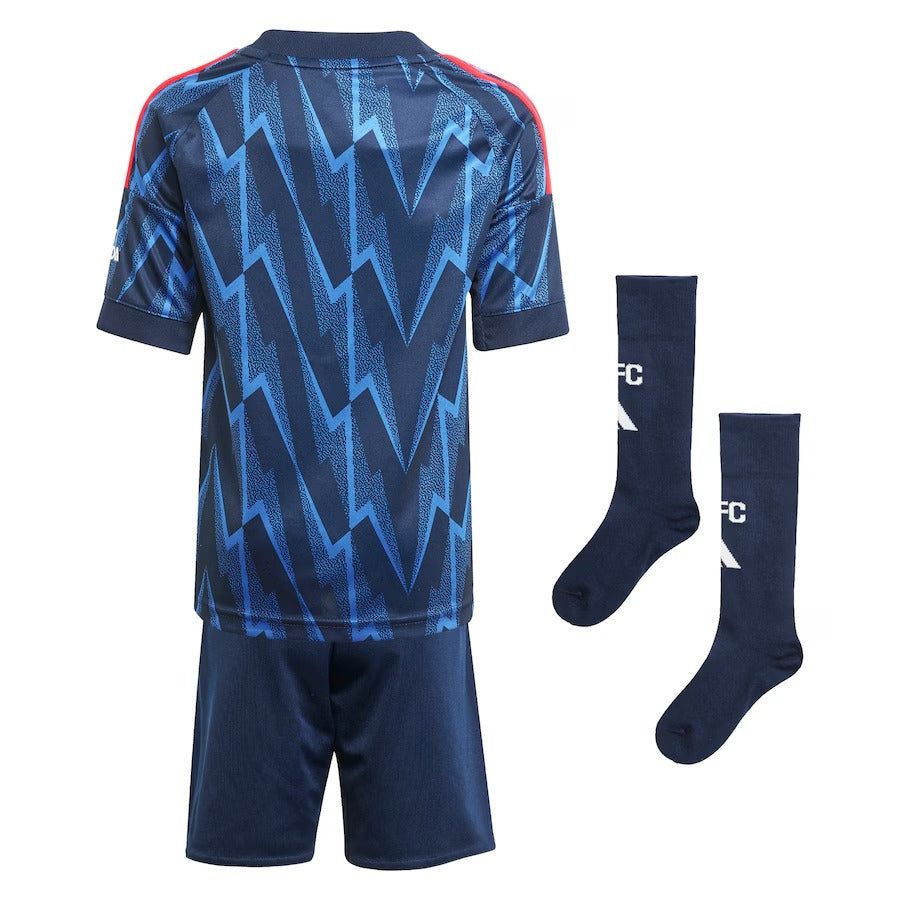 maillot-enfant-arsenal-exterieur-saison-2025-2026-avec-short-et-chaussettes Maillot enfant Arsenal extérieur saison 2025 2026 avec short et chaussettes