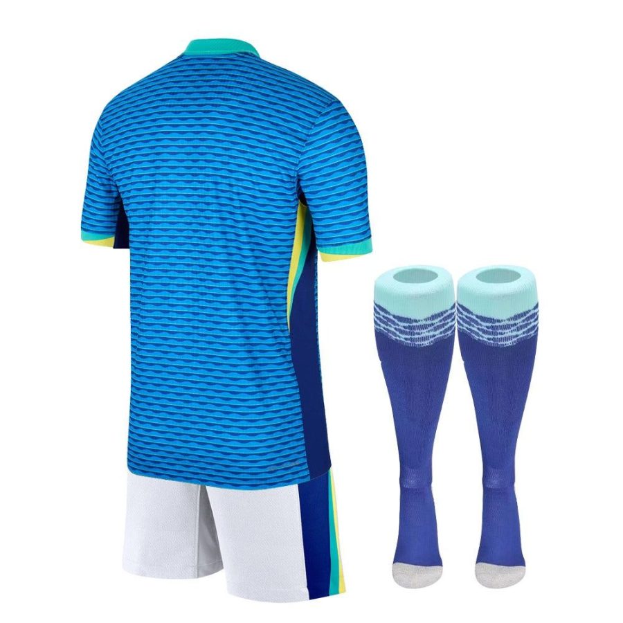 Maillot enfant Brésil extérieur 2024 tenue de football jaune et vert