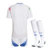maillot enfant italie extérieur 2024 bleu pour tenue de football