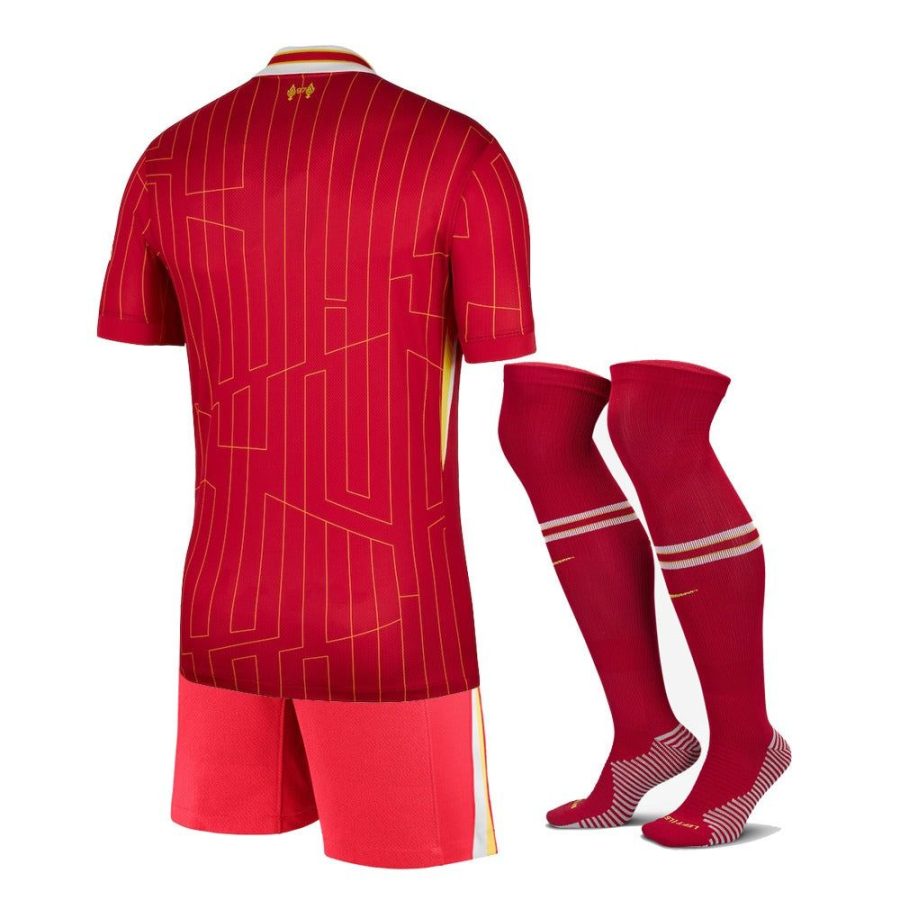 Maillot enfant Liverpool domicile saison 2024 2025 avec short et chaussettes