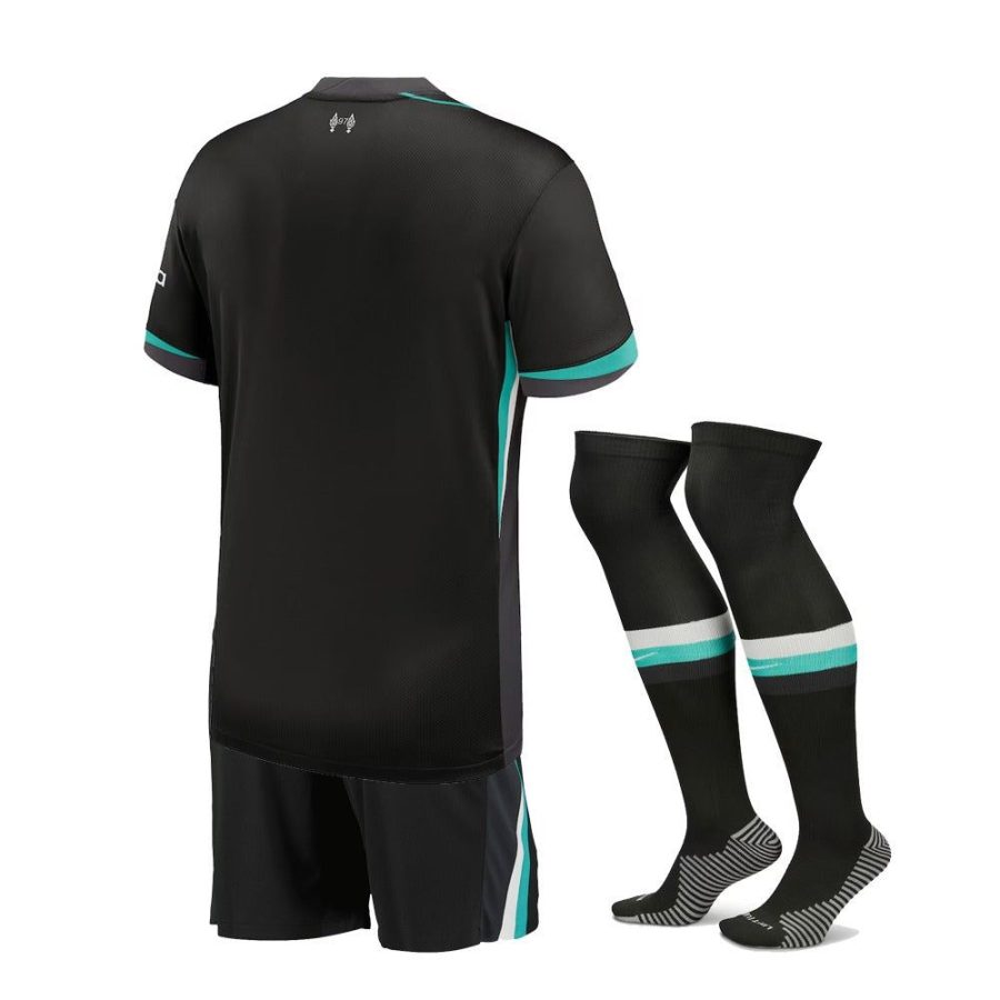Maillot enfant Liverpool extérieur saison 2024 2025 avec short et chaussettes
