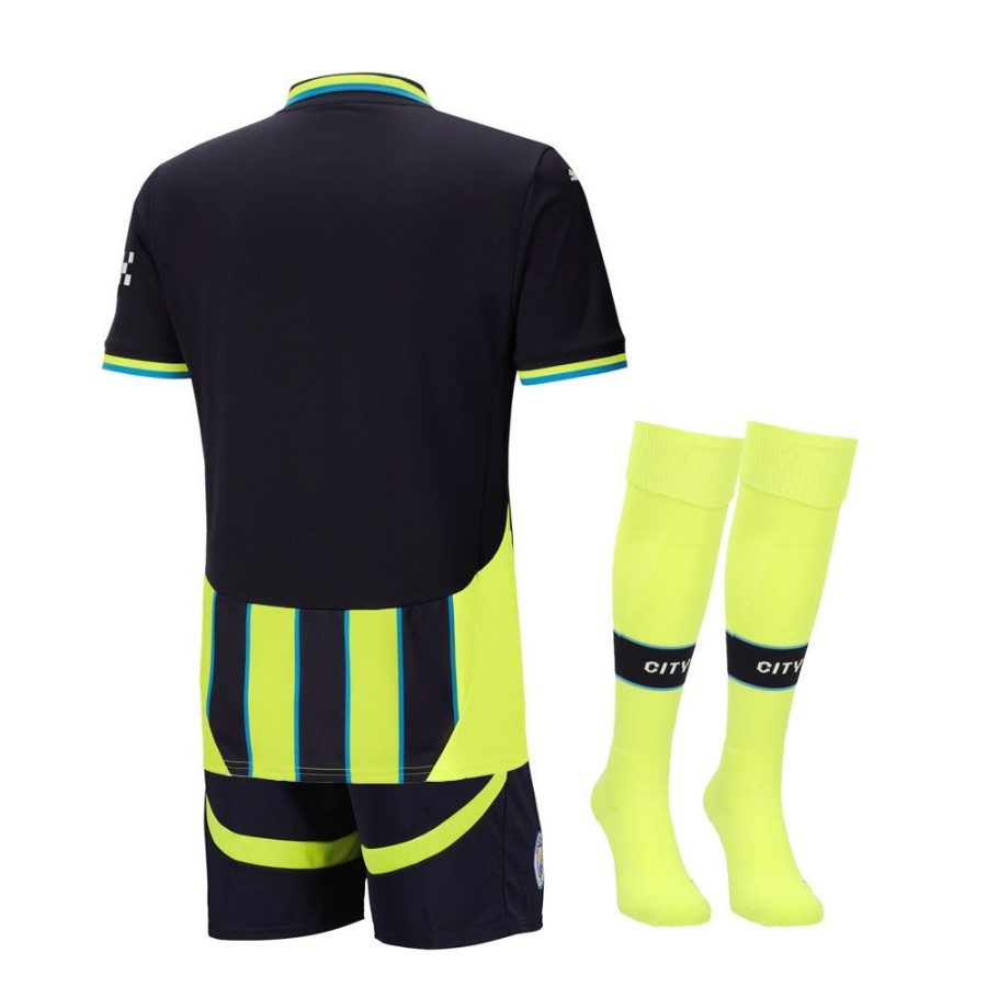 maillot-enfant-manchester-city-exterieur-saison-2024-2025-avec-short Maillot enfant Manchester City extérieur saison 2024 2025 avec short