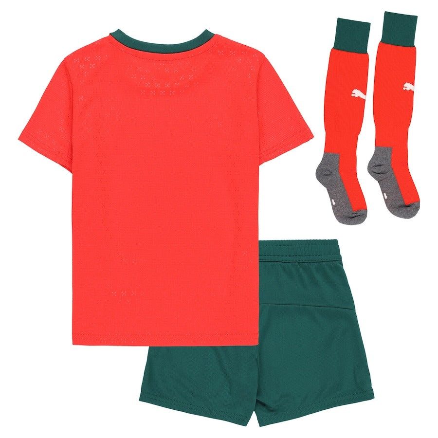 maillot enfant Portugal domicile saison 2025 rouge et vert