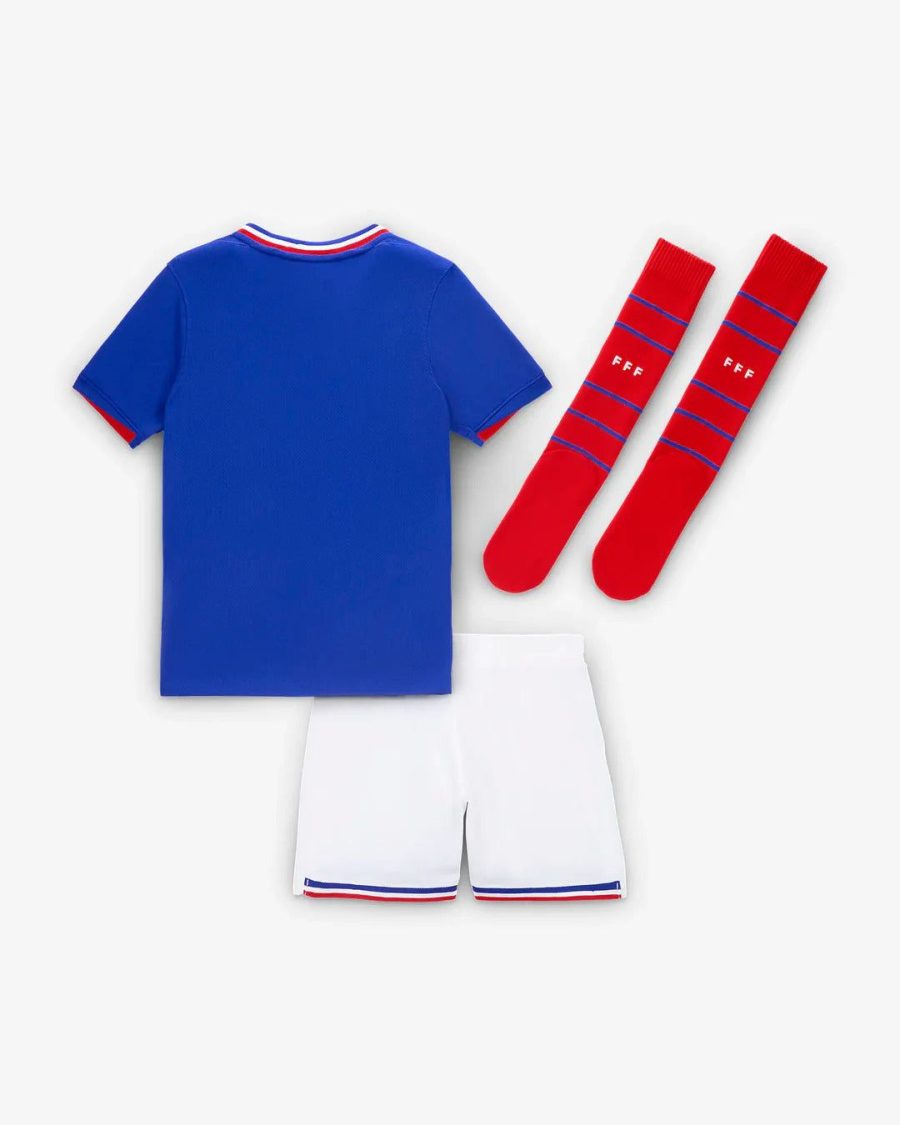 maillot équipe de france enfant domicile saison deux mille vingt quatre tenue officielle