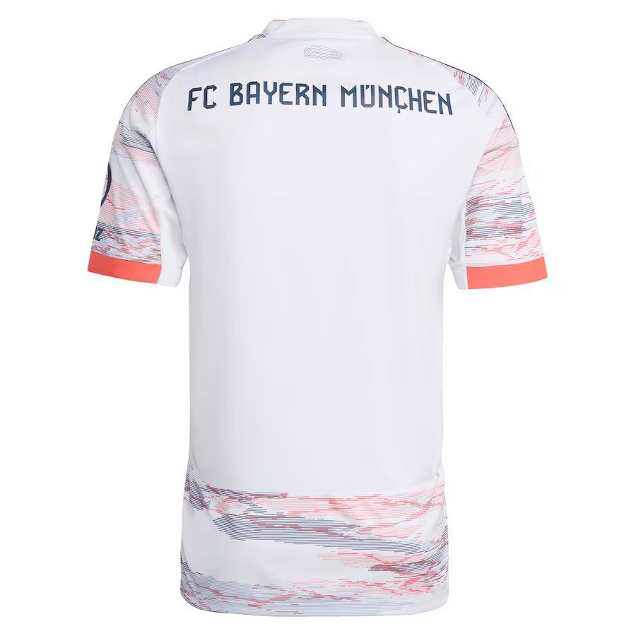 maillot extérieur Bayern Munich saison deux mille vingt cinq deux mille vingt six tenue officielle