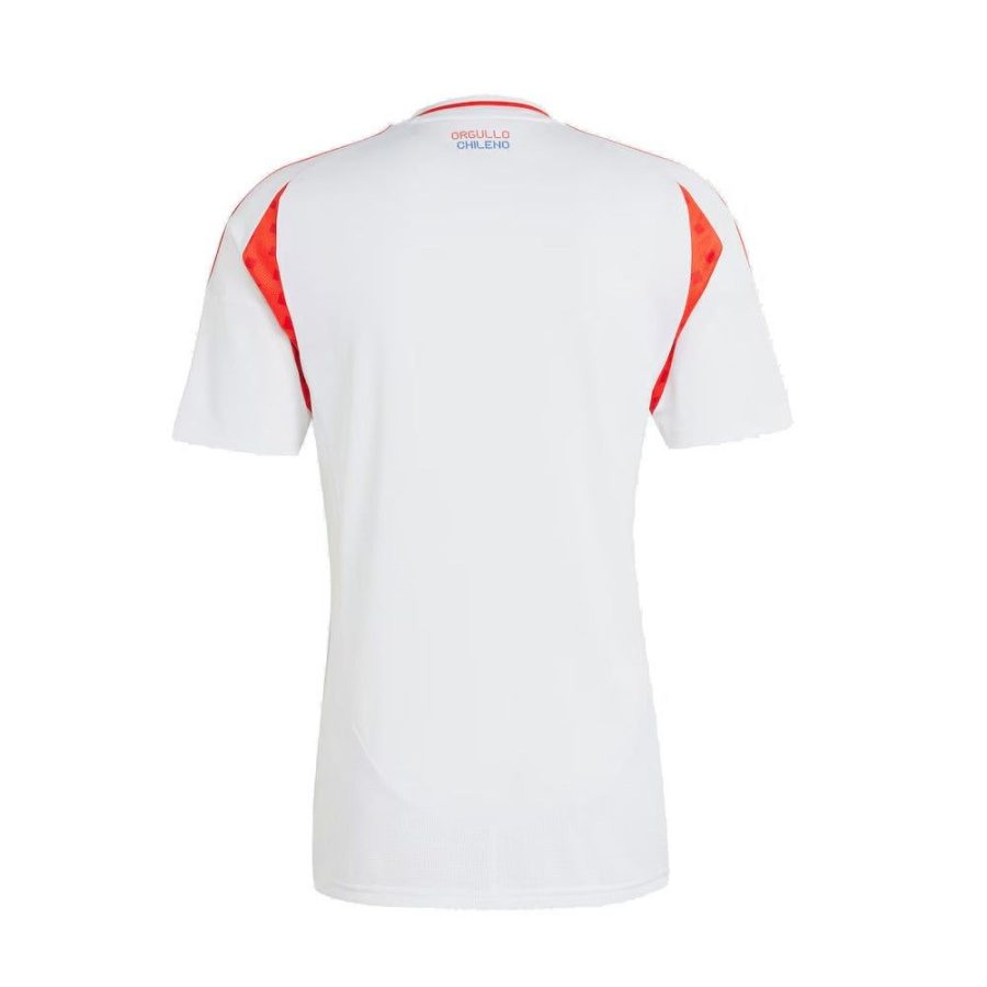 maillot extérieur du Chili saison 2024 rouge et bleu pour supporter la sélection chilienne