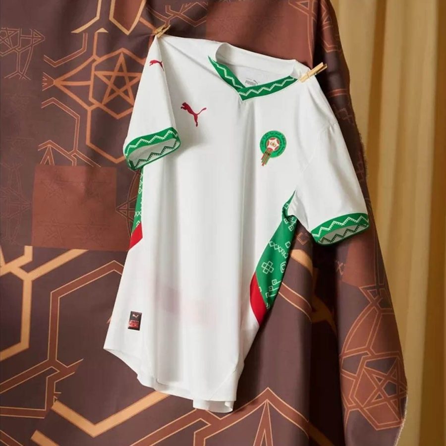 maillot-exterieur-equipe-du-maroc-saison-2024-2025-rouge-et-vert maillot extérieur équipe du Maroc saison 2024 2025 rouge et vert
