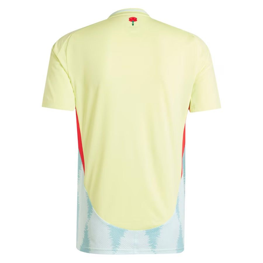 maillot-exterieur-espagne-2024-jersey-football-rouge-et-jaune maillot extérieur espagne 2024 jersey football rouge et jaune