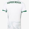 maillot extérieur Sporting CP saison 2025 2026 tenue de football verte et blanche