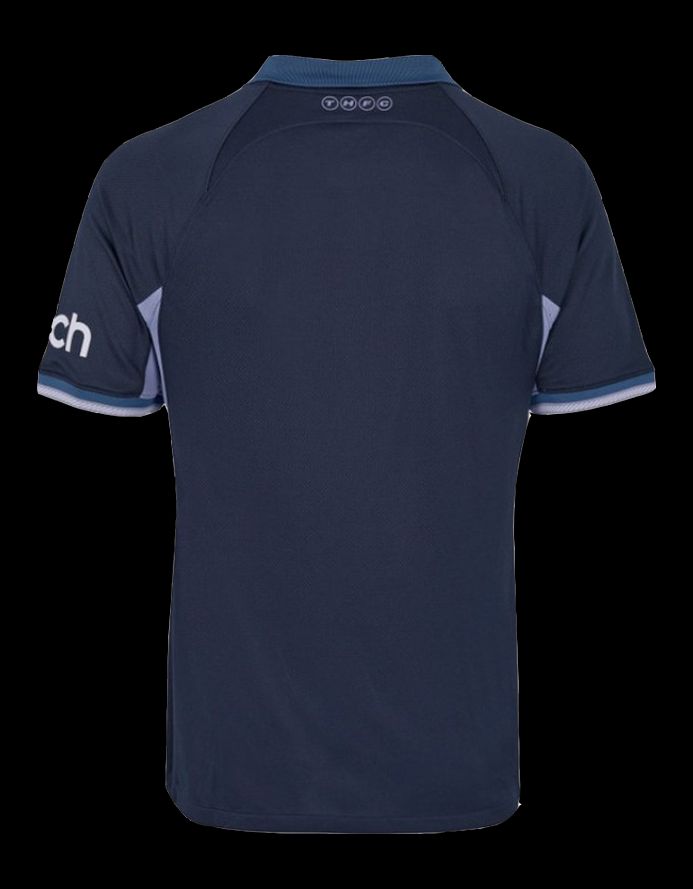 Maillot extérieur Tottenham Hotspur saison deux mille vingt trois deux mille vingt quatre blanc et bleu marine