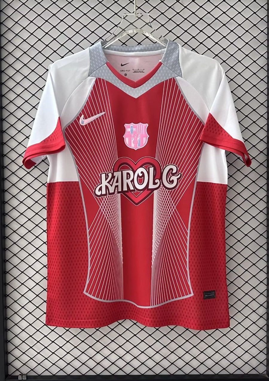 MAILLOT FC BARCELONA x KAROL G ROUGE