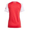 maillot femme Arsenal domicile saison 2025 2026 rouge et blanc