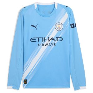 MAILLOT MANCHESTER CITY DOMICILE MANCHES LONGUES 20252026