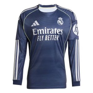 MAILLOT REAL MADRID EXTERIEUR MANCHES LONGUES 20252026
