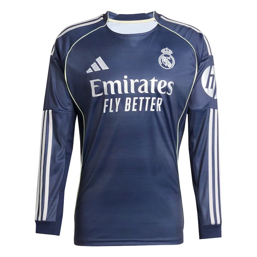 MAILLOT REAL MADRID EXTERIEUR MANCHES LONGUES 20252026
