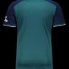 Maillot third Arsenal saison deux mille vingt trois deux mille vingt quatre tenue extérieure rouge et bleu marine