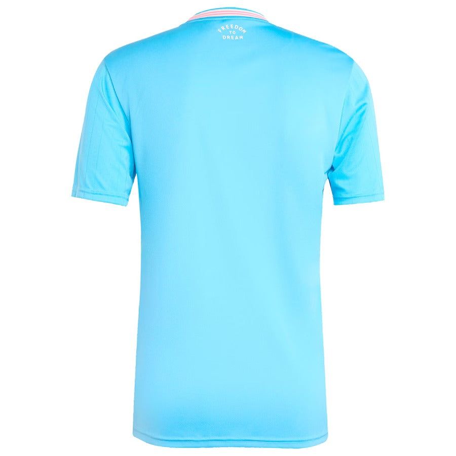 maillot third Inter Miami saison 2025 tenue extérieure rose noir adidas