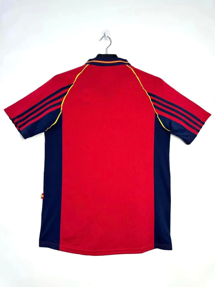 shirt vintage equipe nationale espagne edition collector saison mille neuf cent quatre vingt dix huit