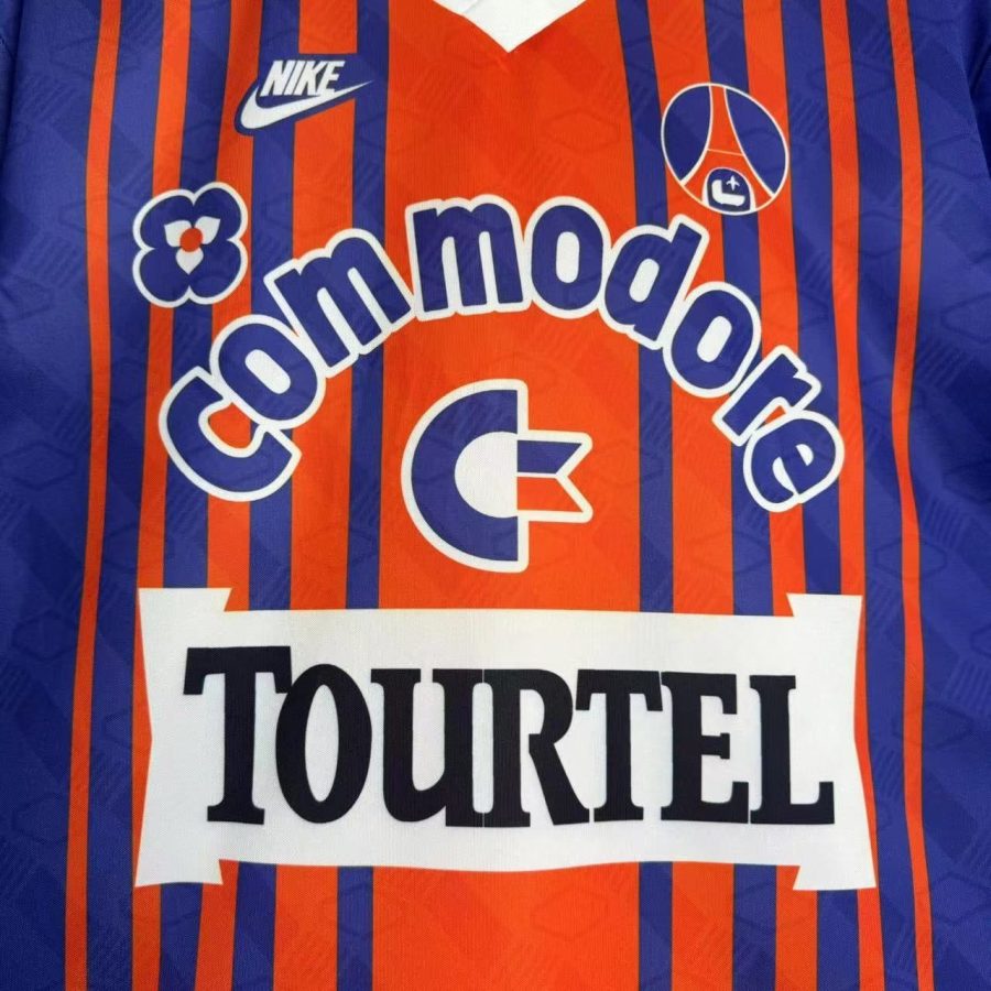 shirt vintage Paris SG domicile années 90 sponsor Opel