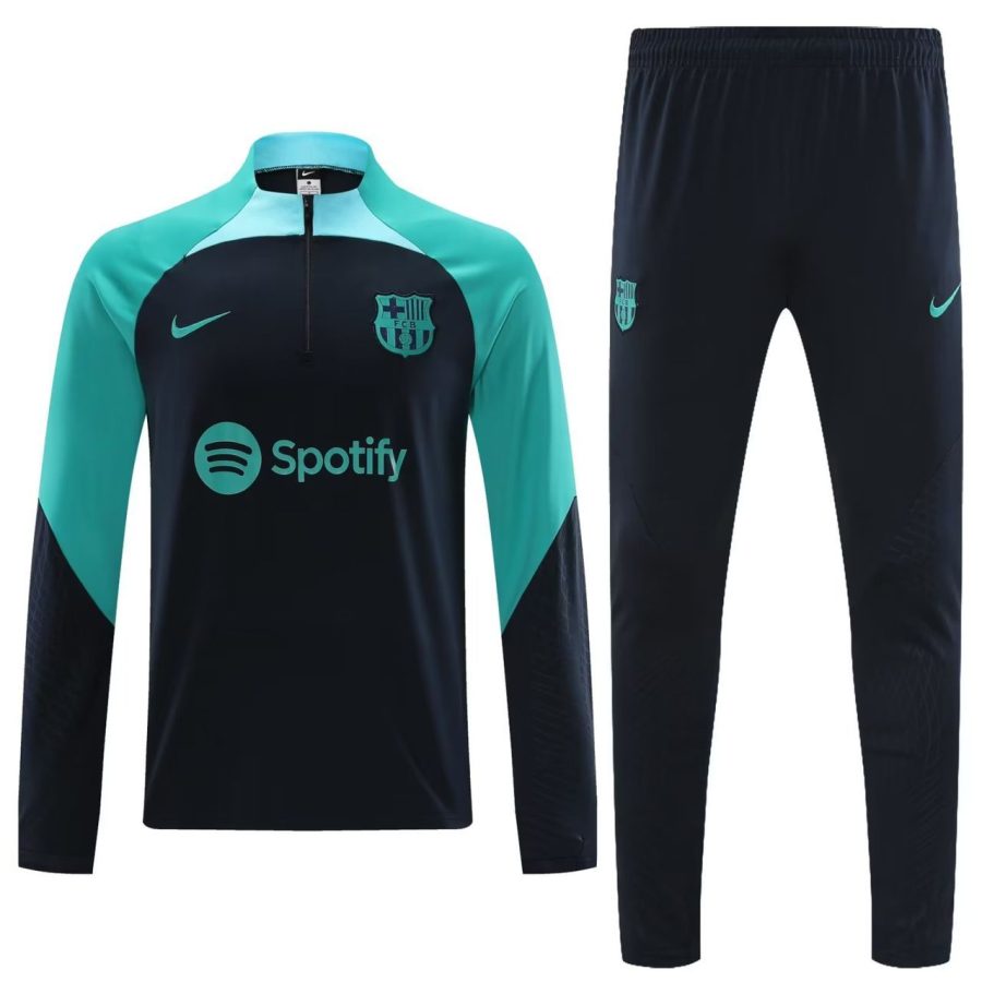 SURVÊTEMENT HAUTBAS FC BARCELONA BLEU 20232024