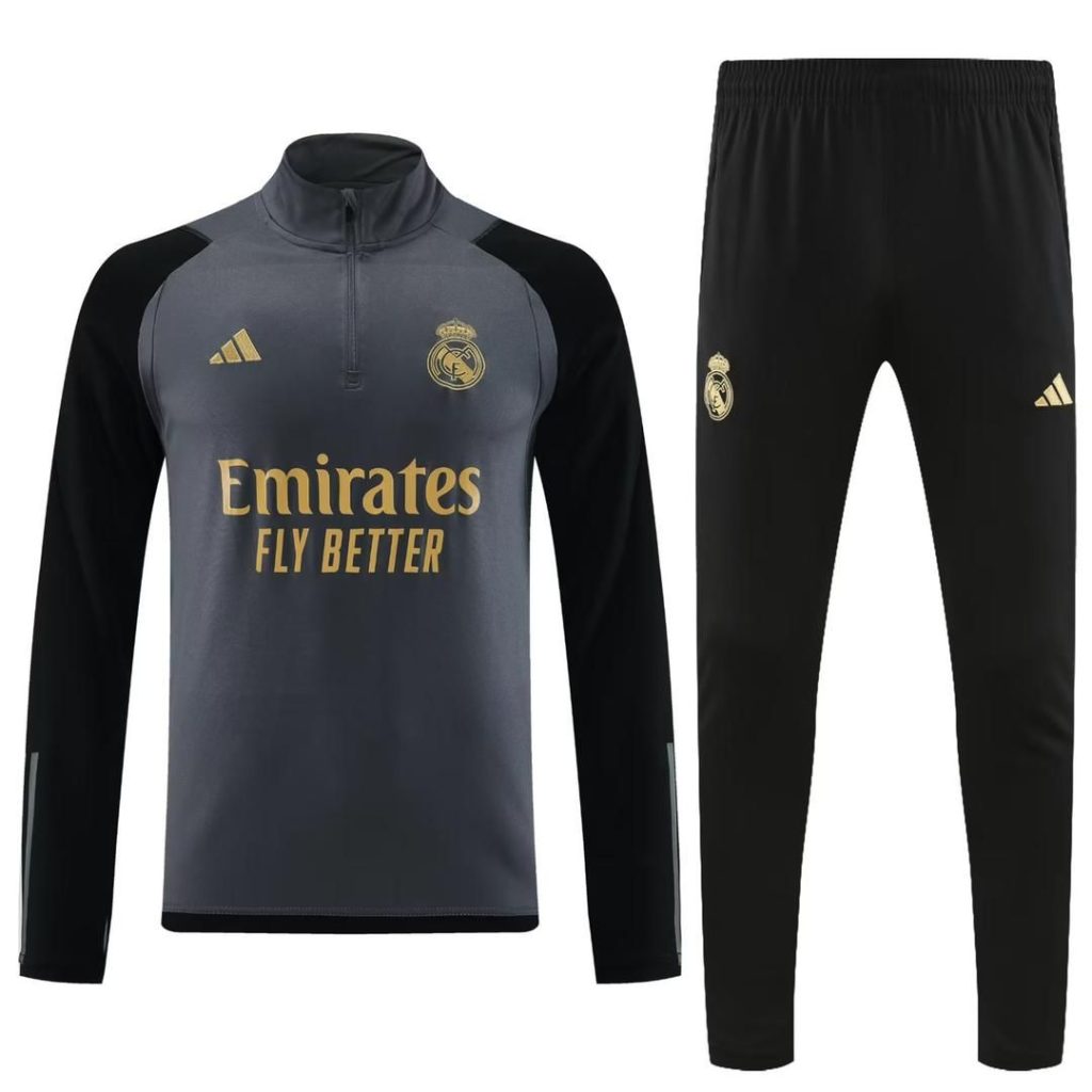 SURVÊTEMENT HAUTBAS REAL MADRID GRIS 20232024