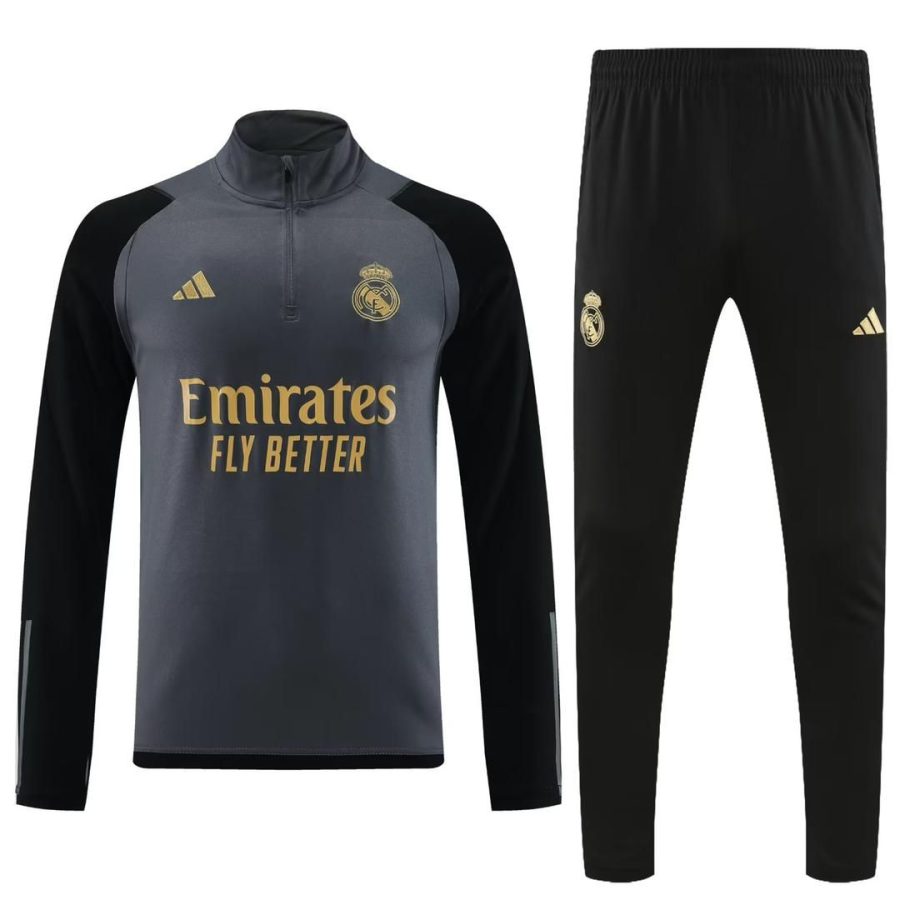 SURVÊTEMENT HAUTBAS REAL MADRID GRIS 20232024